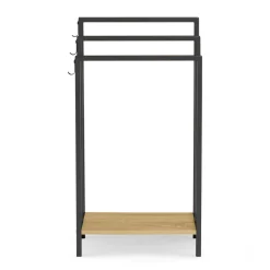Porte-serviettes design industriel avec une étagère