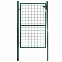 Portillon vert jardin en acier 105 x 150 cm