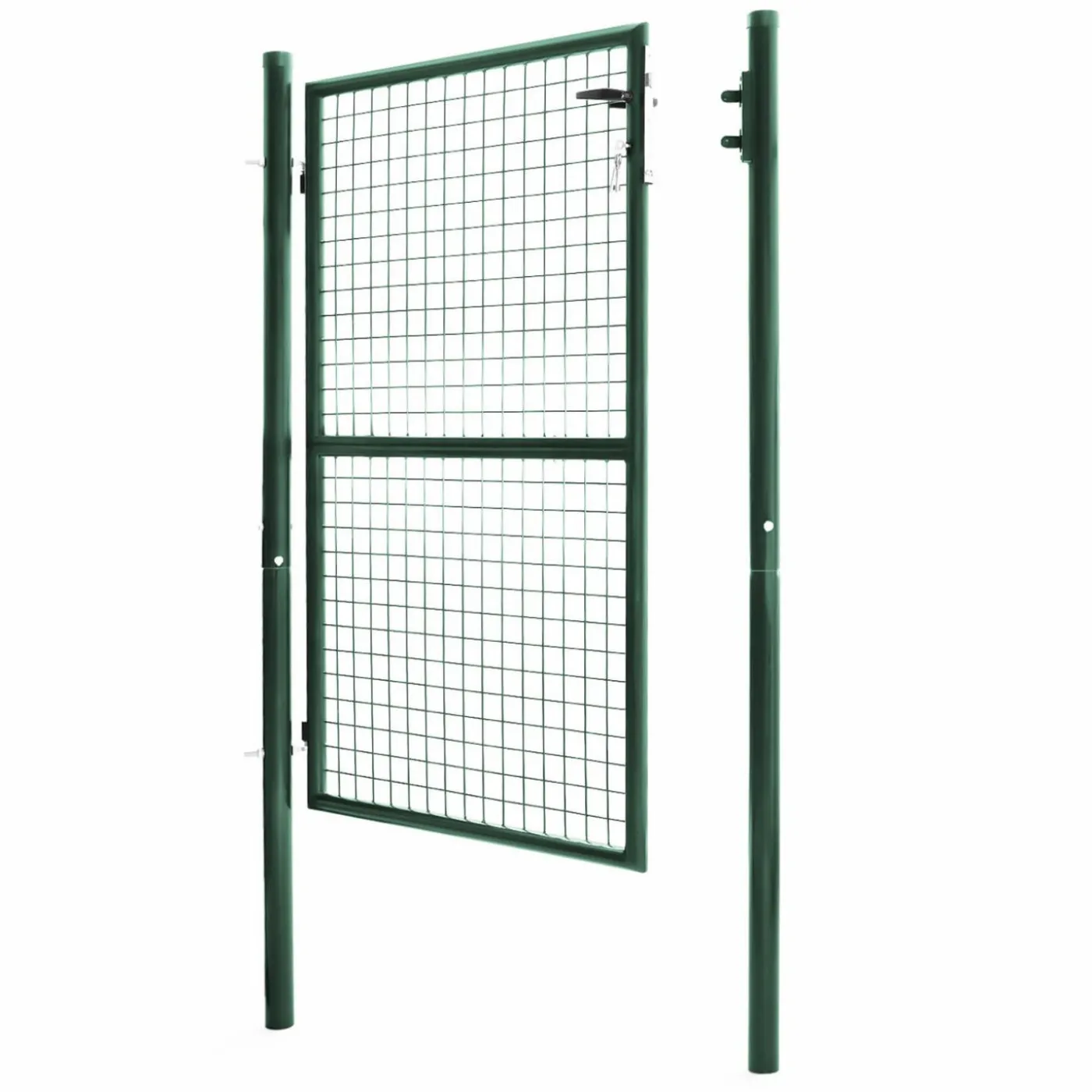Portillon vert jardin en acier 105 x 150 cm