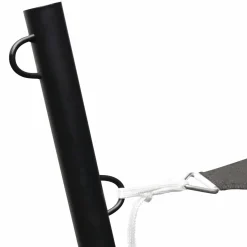 Poteau pour toile ombrage en acier noir 220 cm