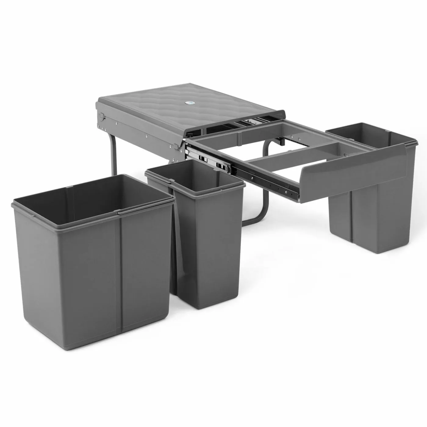 Poubelle tri sélectif 3 compartiments encastrable amoviles 1x15L + 2x8L