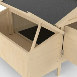 Poulailler en bois 5 poules avec pondoir sur pilotis XXL