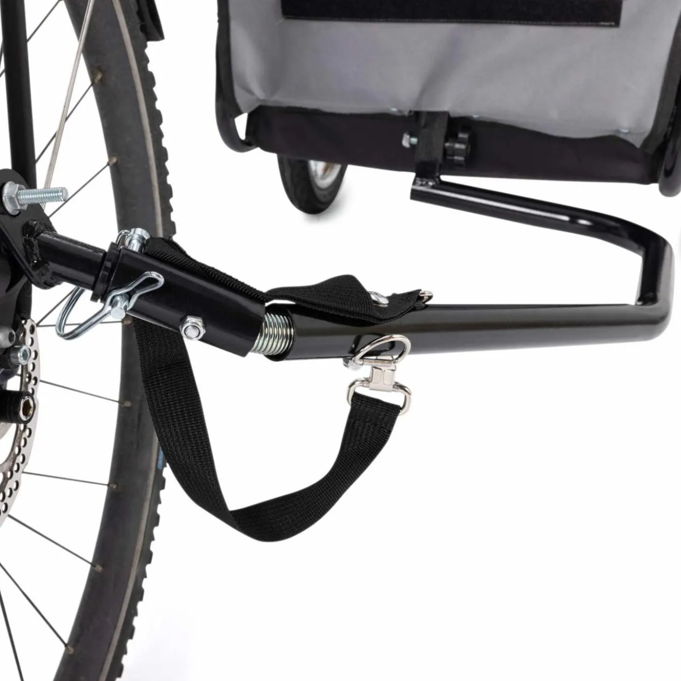 Remorque à vélo pour chien avec réflecteurs