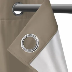 Rideaux occultants thermiques couleur taupe