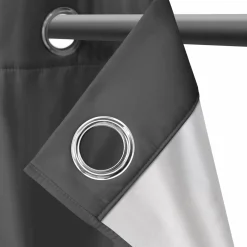 Rideaux occultants thermiques gris anthracite