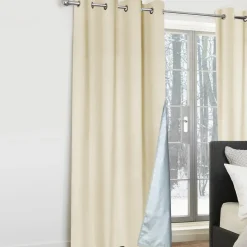 Rideaux occultants thermiques beige
