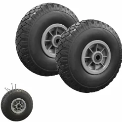 Roues increvables 250 mm pour brouette, diable, chariot