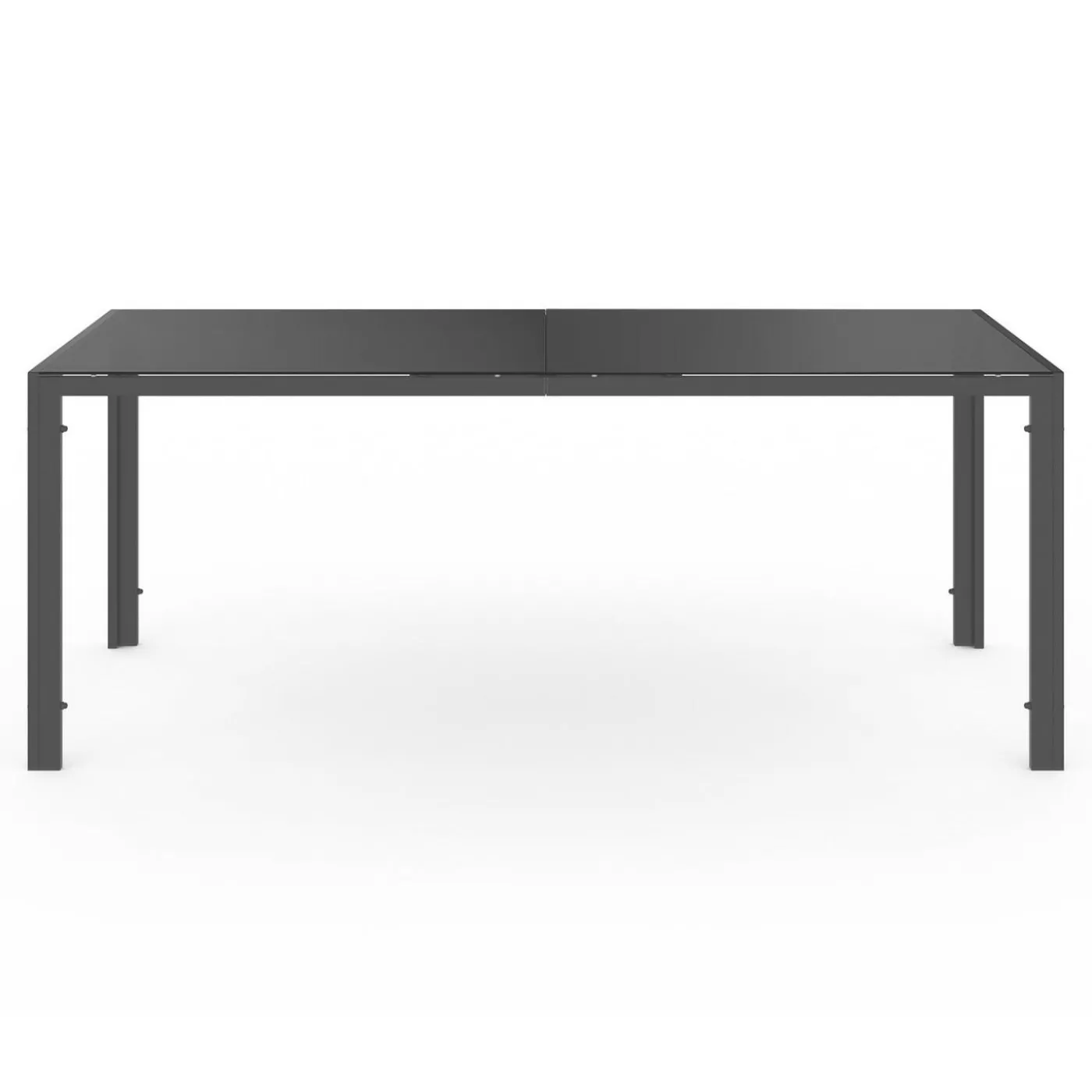 Salon de jardin vert olive avec table 190 cm et 8 chaises empilables