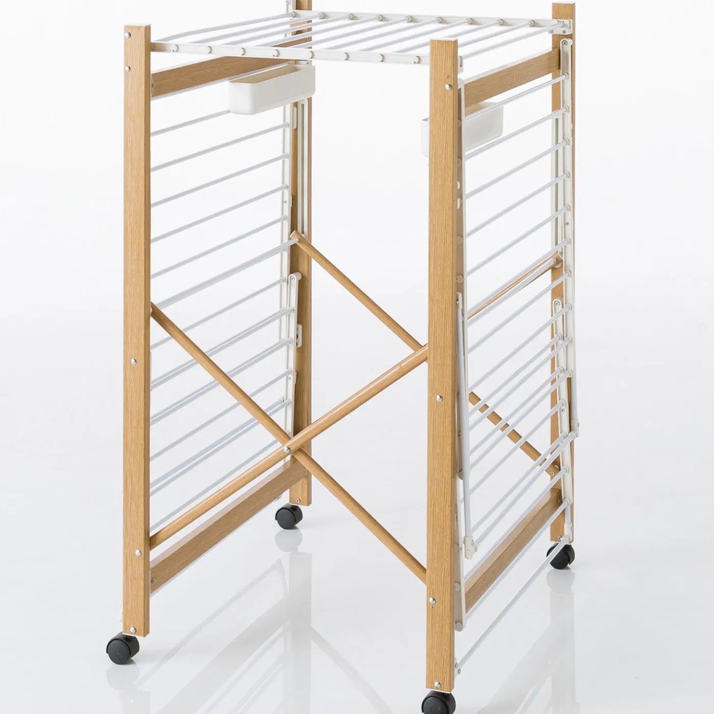 Séchoir design imitation bois pliable