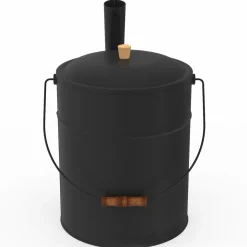 Seau à cendres avec couvercle et pelle : 15 litres
