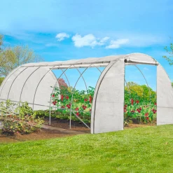 Serre de jardin blanche 18 m² 3x6 m