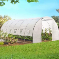 Serre de jardin blanche 18 m² 3x6 m