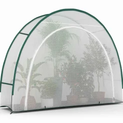 Serre d'hivernage balcon et terrasse 300x80x220 cm en demi lune