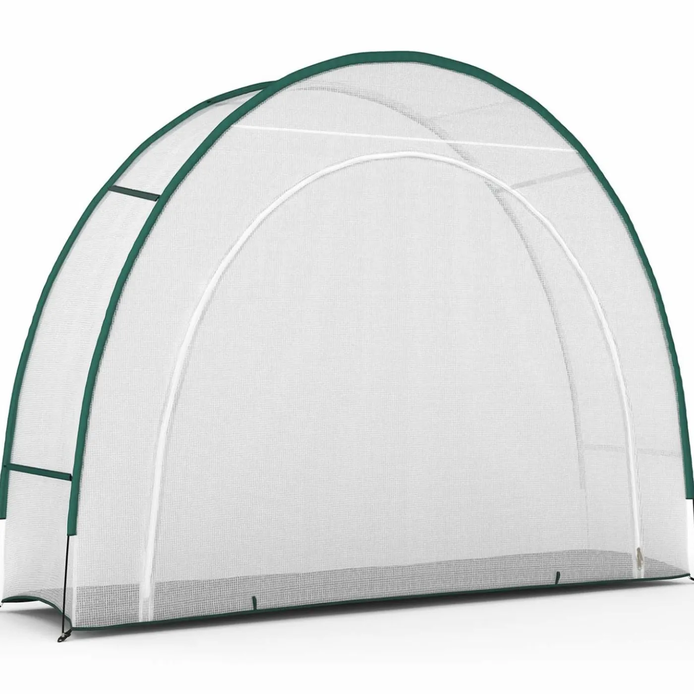 Serre d'hivernage balcon et terrasse 300x80x220 cm en demi lune