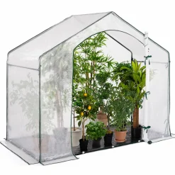 Serre d'hivernage forme de maison pour balcon et terrasse