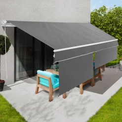 Store banne gris anthracite 4x3 m