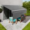 Store banne 3x2 m enroulable gris anthracite
