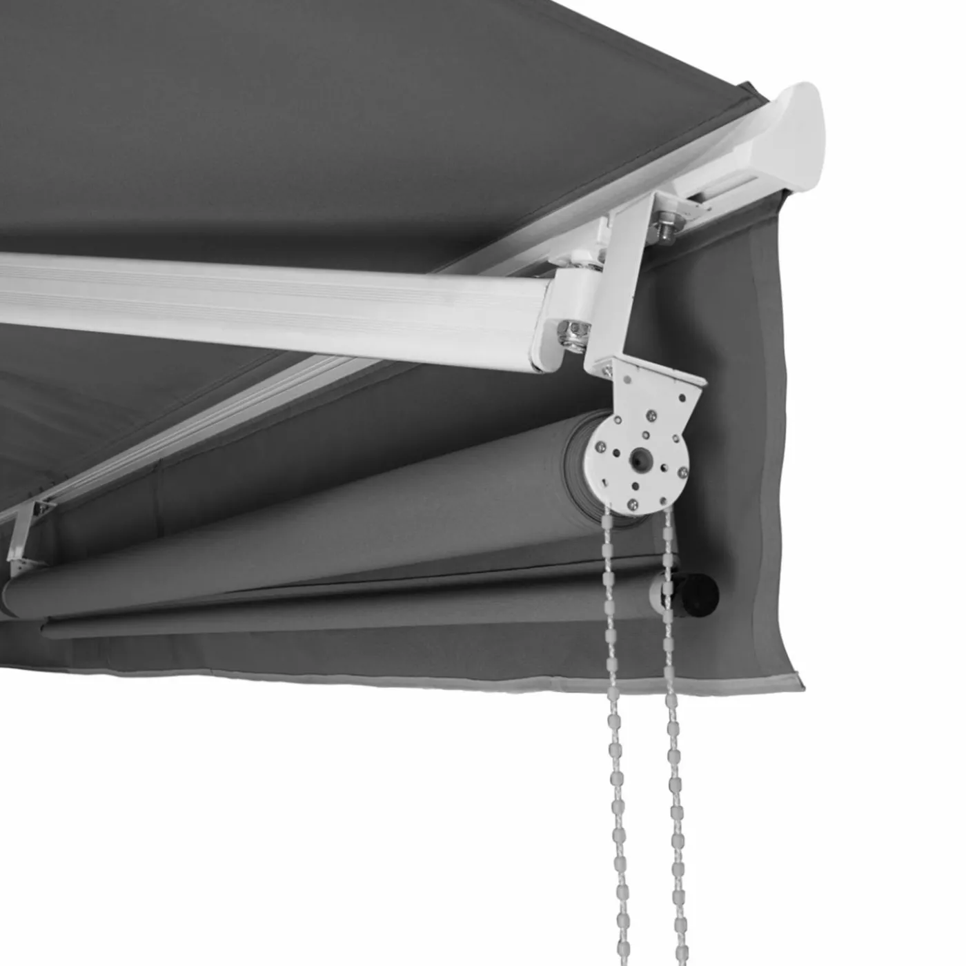 Store banne 3x2 m enroulable gris anthracite