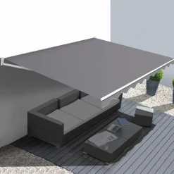 Store banne 3,80x3 m gris anthracite