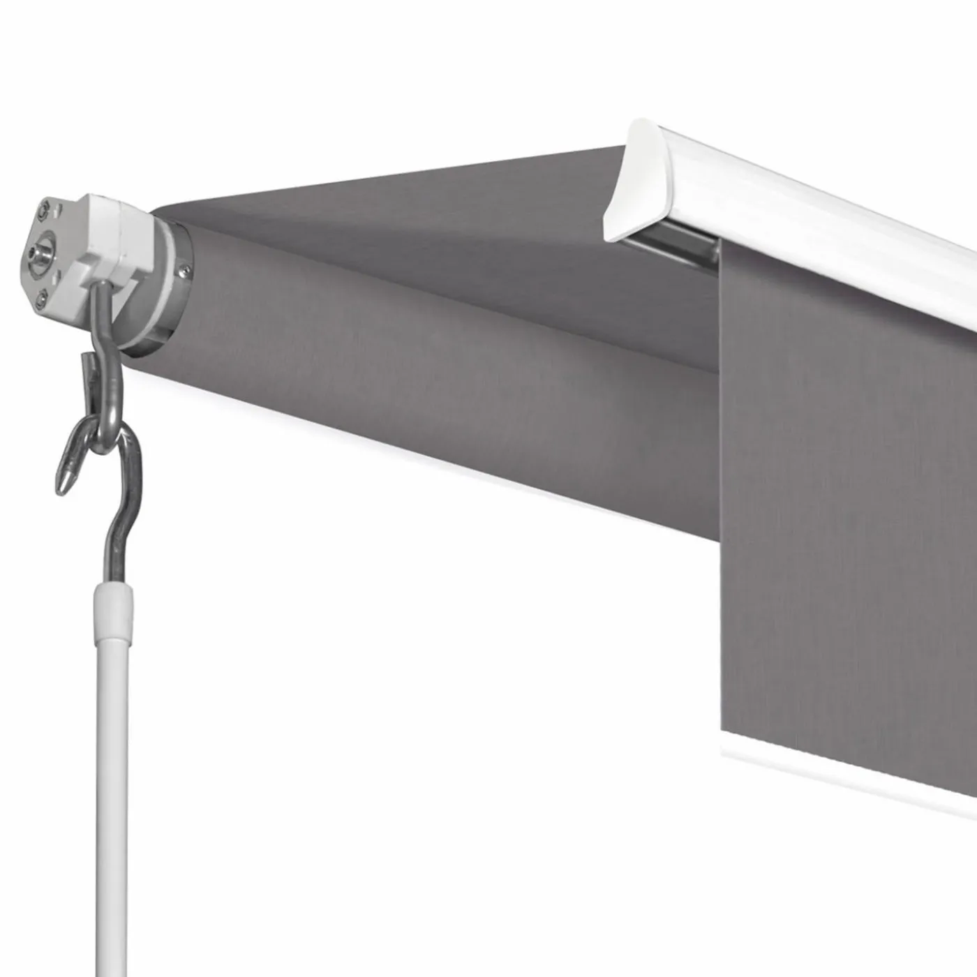 Store banne 3,80x3 m gris anthracite