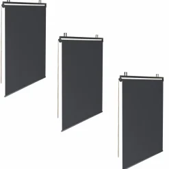 Store enrouleur vertical gris pour pergola