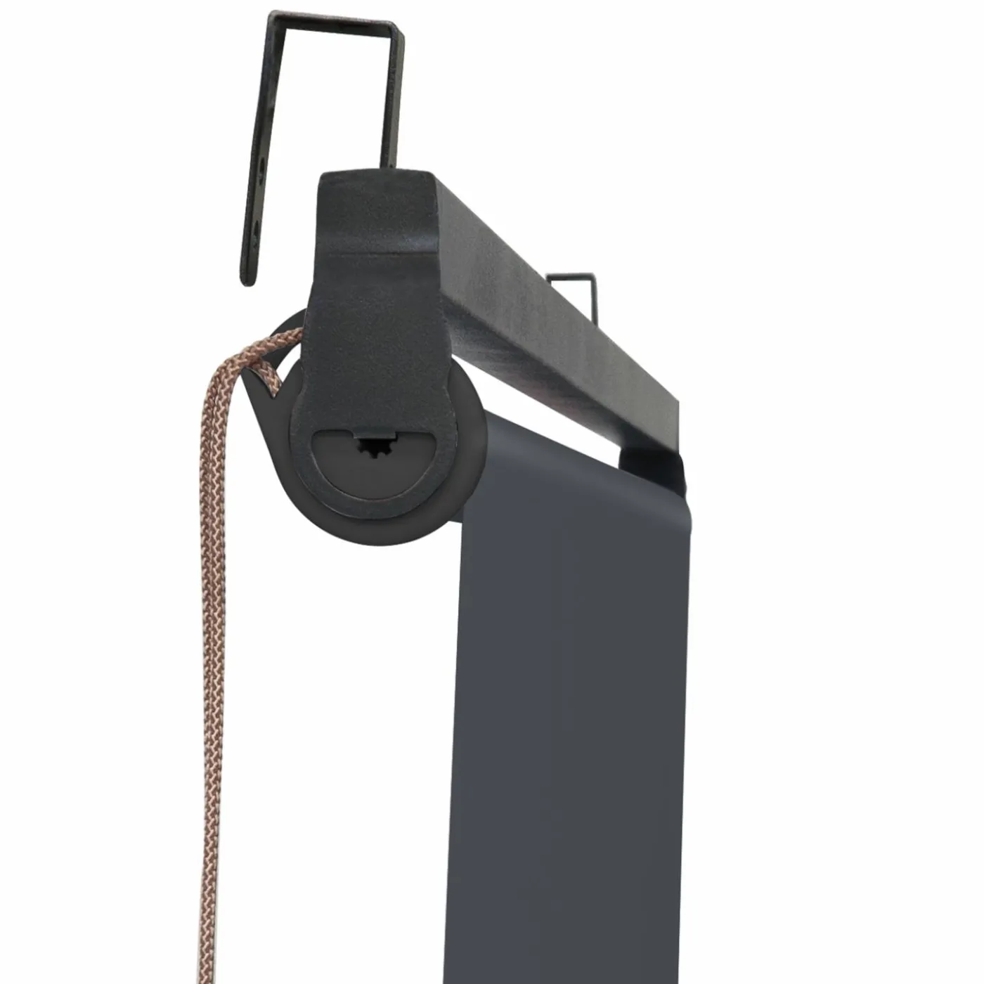 Store enrouleur vertical gris pour pergola