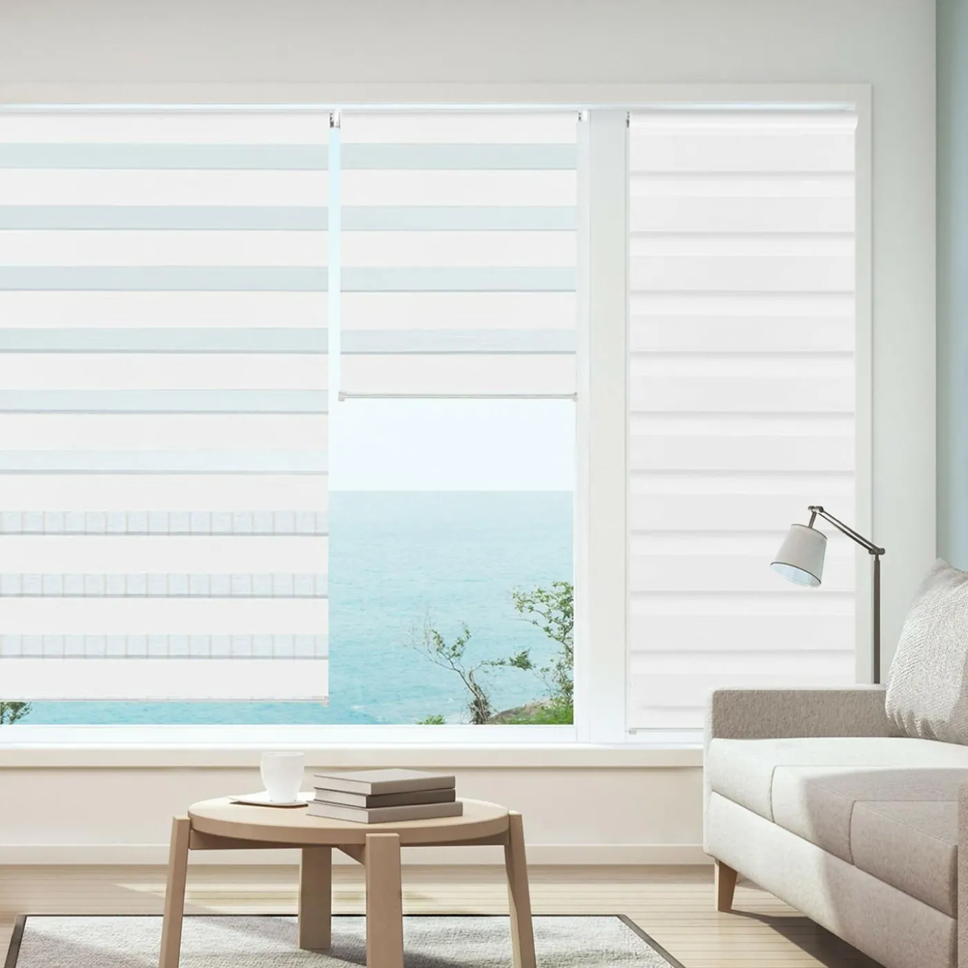 Store jour nuit blanc 60 x 230 cm