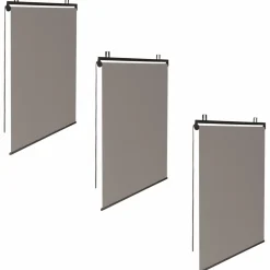 Stores enrouleurs verticaux pour pergola couleur taupe