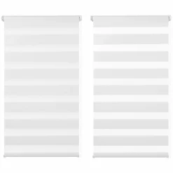 Stores jour nuit blancs 40 x 170 cm
