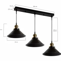 Suspension lampes pas cher design industriel