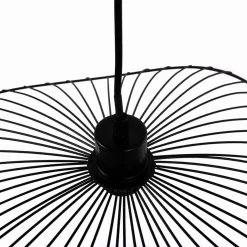 Suspension luminaire filaire noire