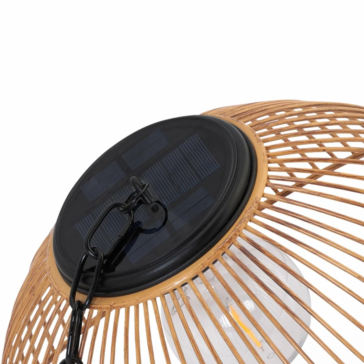 Suspension solaire extérieur métal et effet rotin