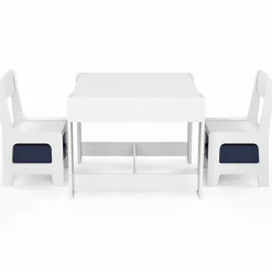 Table à dessin pour enfant avec 2 chaises et bacs de rangement