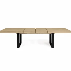 Table à manger 10 à 12 personnes bois et noir