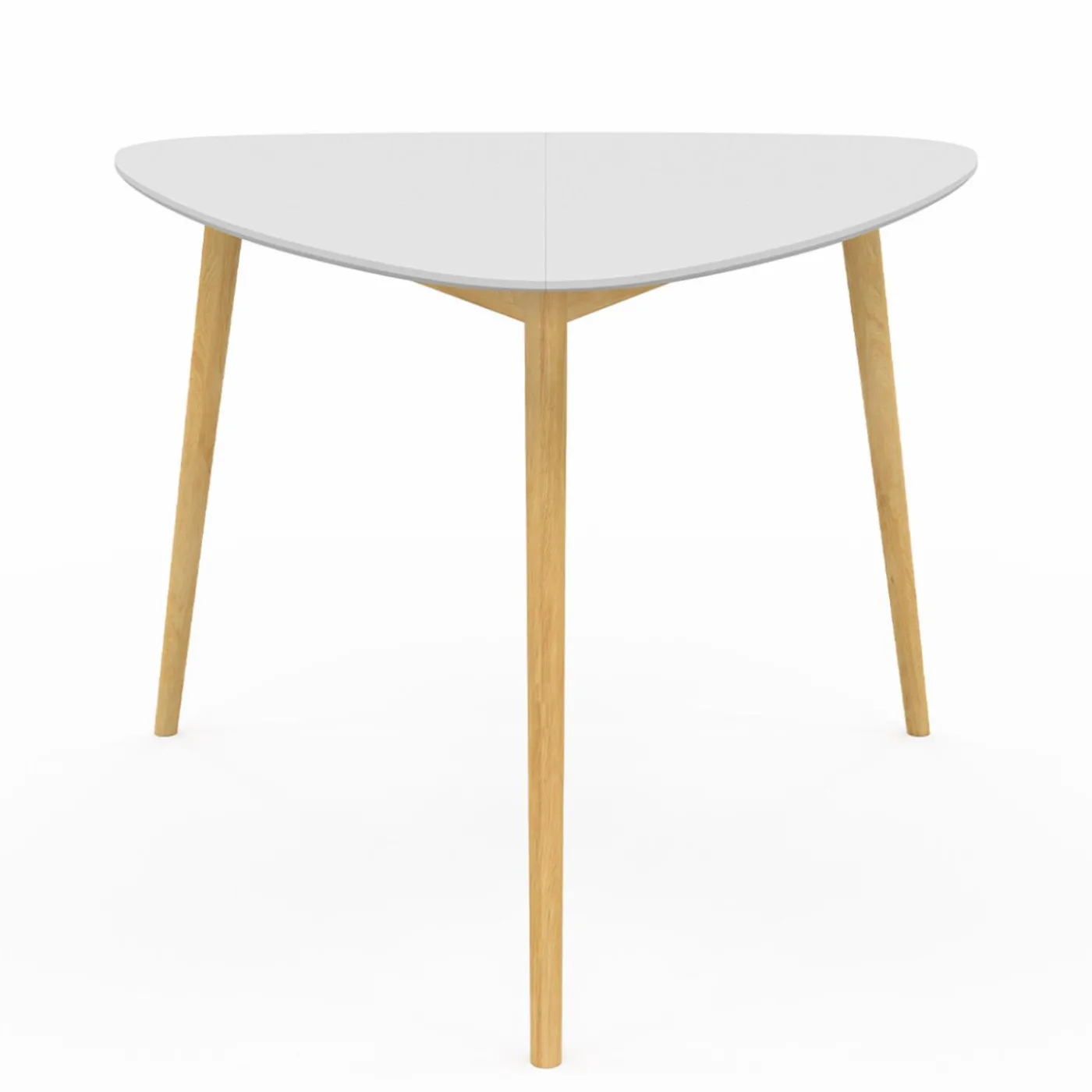 Table à manger 4 personnes plateau blanc