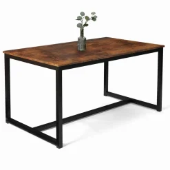 Table à manger 6 personnes style industriel 150 cm