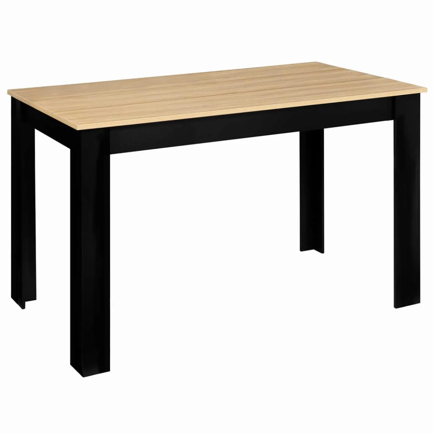 Table à manger 110 X 70 cm noir et bois