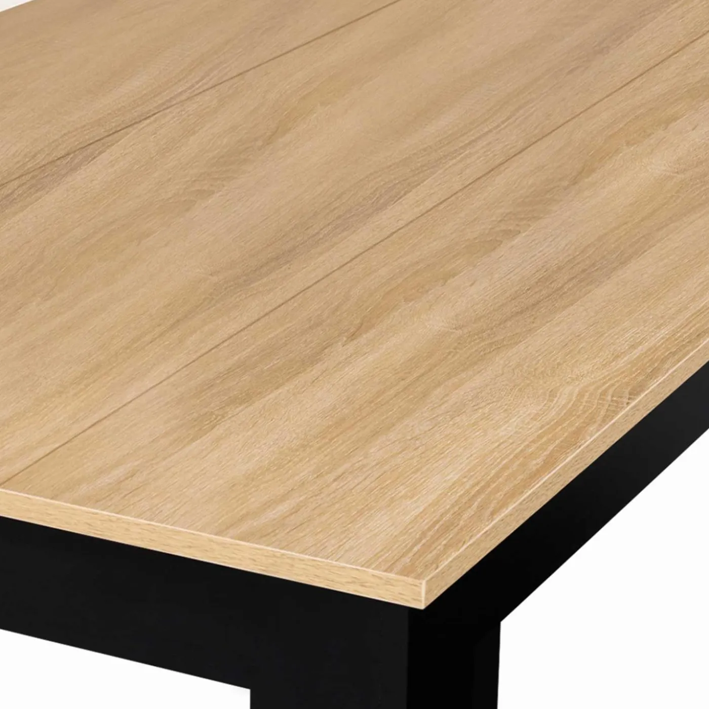 Table à manger 110 X 70 cm noir et bois