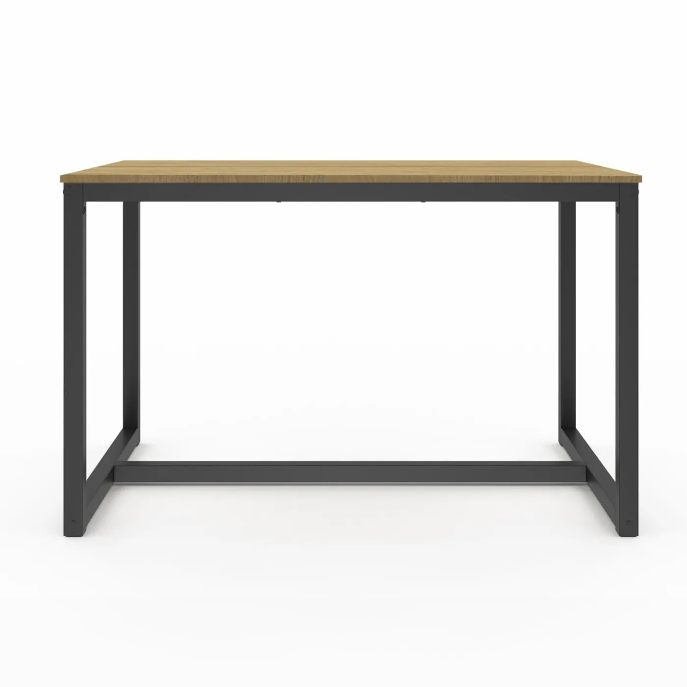 Table à manger bois et métal noir 120 cm