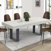 Table à manger bois gris 200 cm