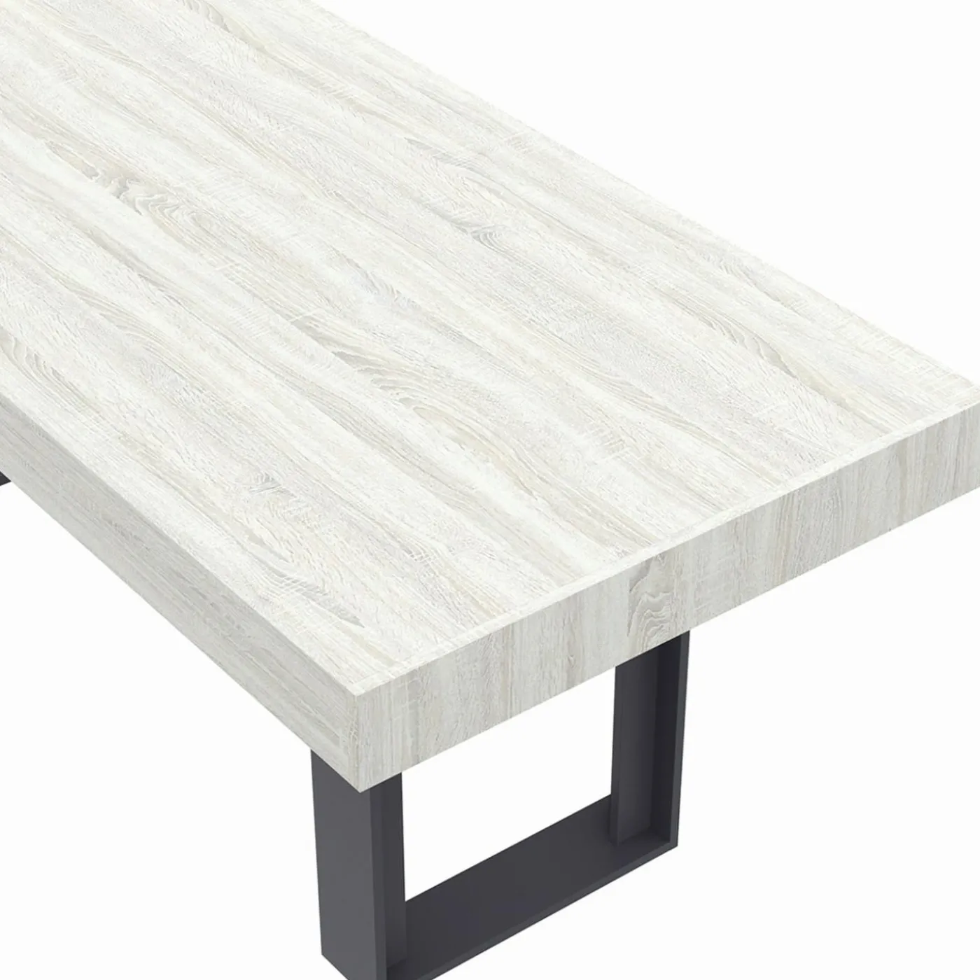 Table à manger bois gris 200 cm