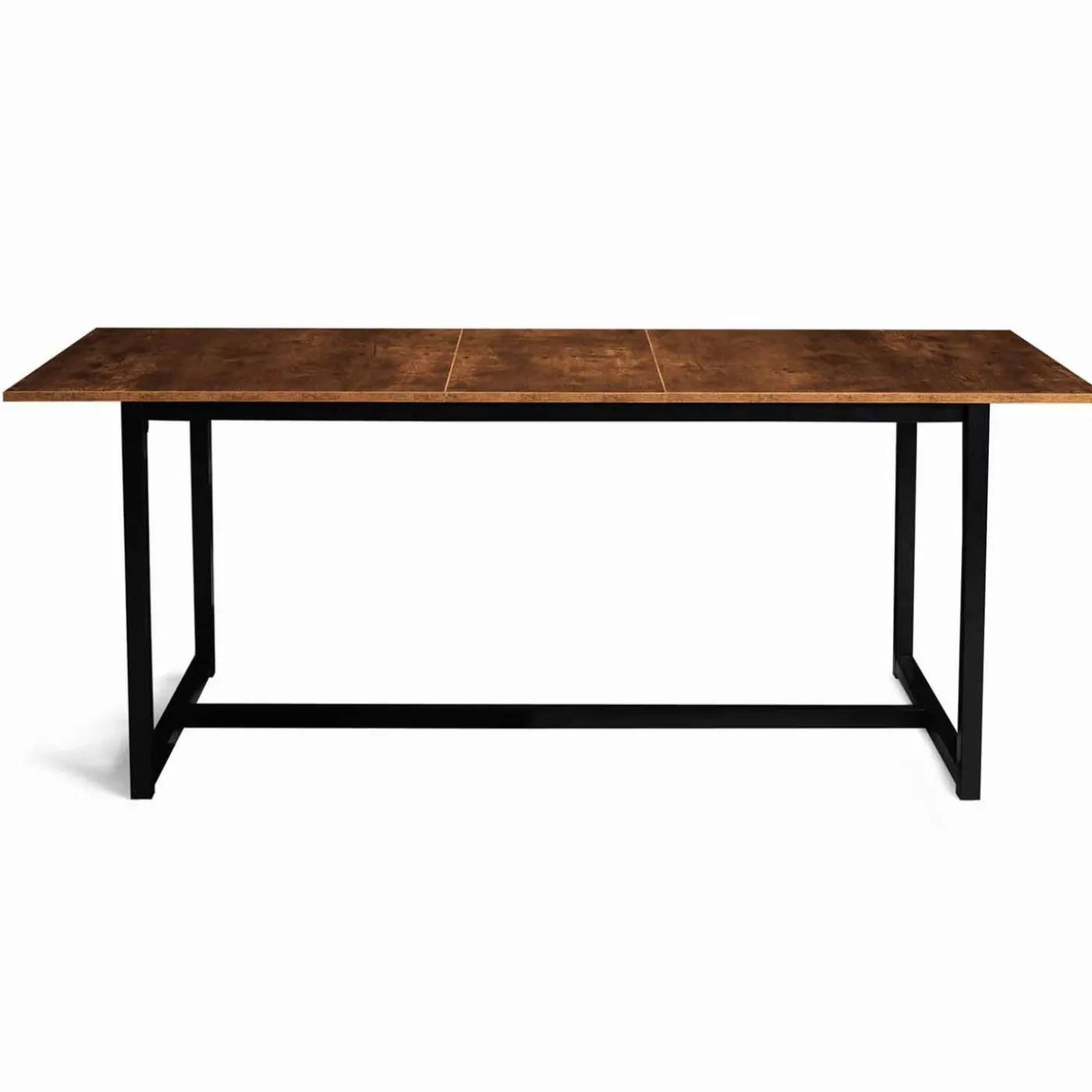 Table à manger extensible industrielle 6 à 10 personnes