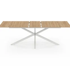 Table à manger extensible rectangle pied araignée bois