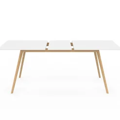 Table à manger extensible blanche