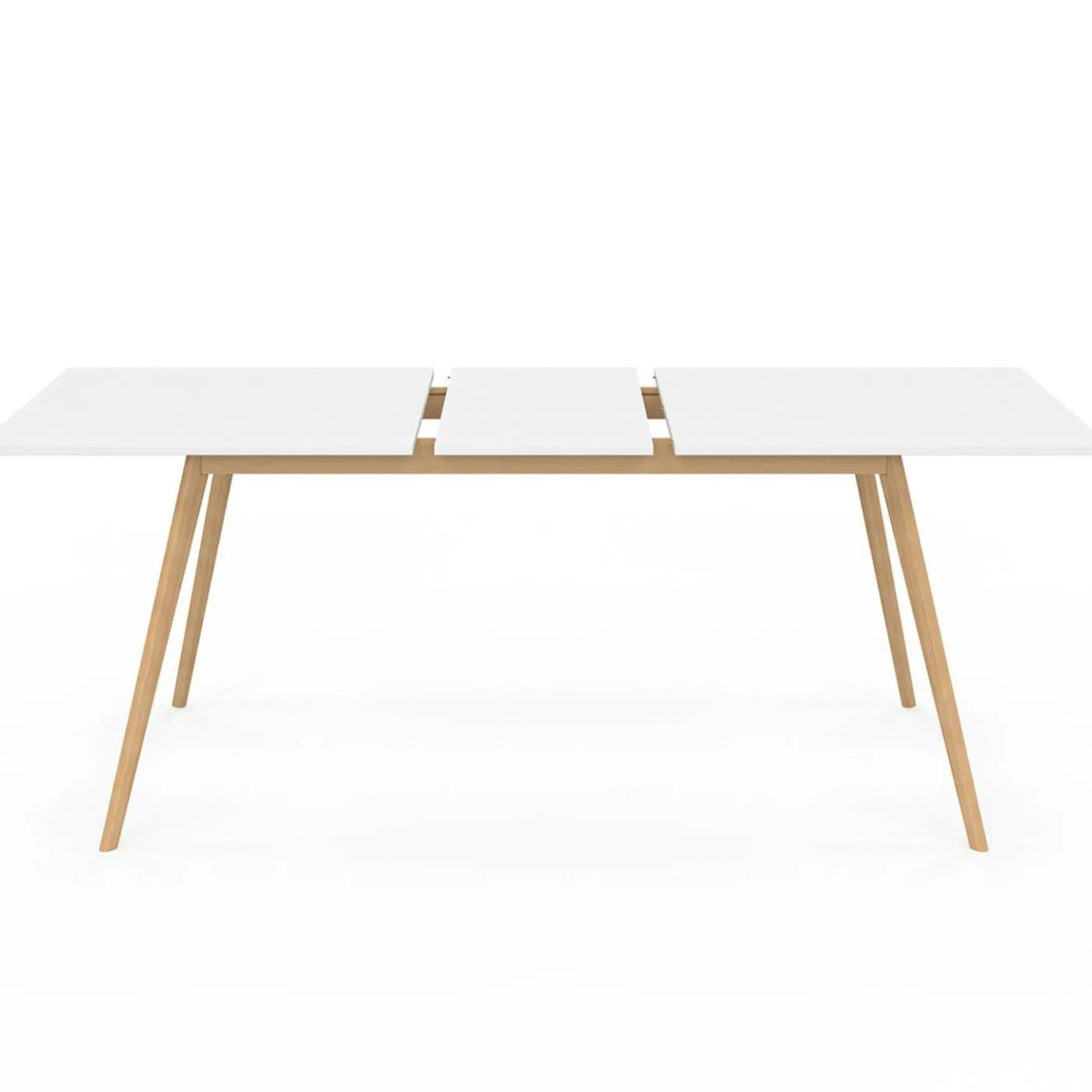 Table à manger extensible blanche