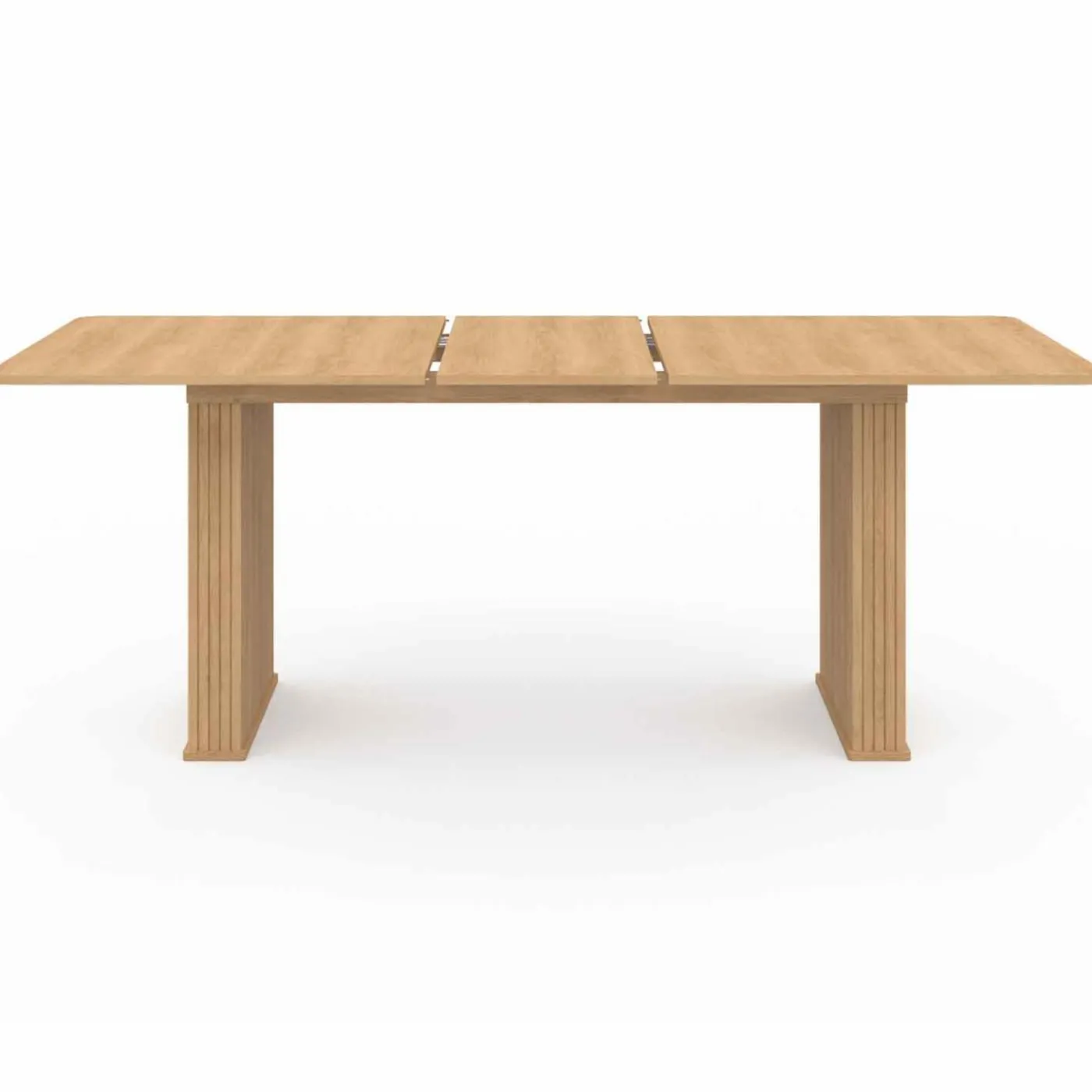 Table à manger rectangulaire extensible coloris bois 6-10 personnes