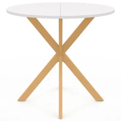 Table à manger ronde 4 personnes pied araignée