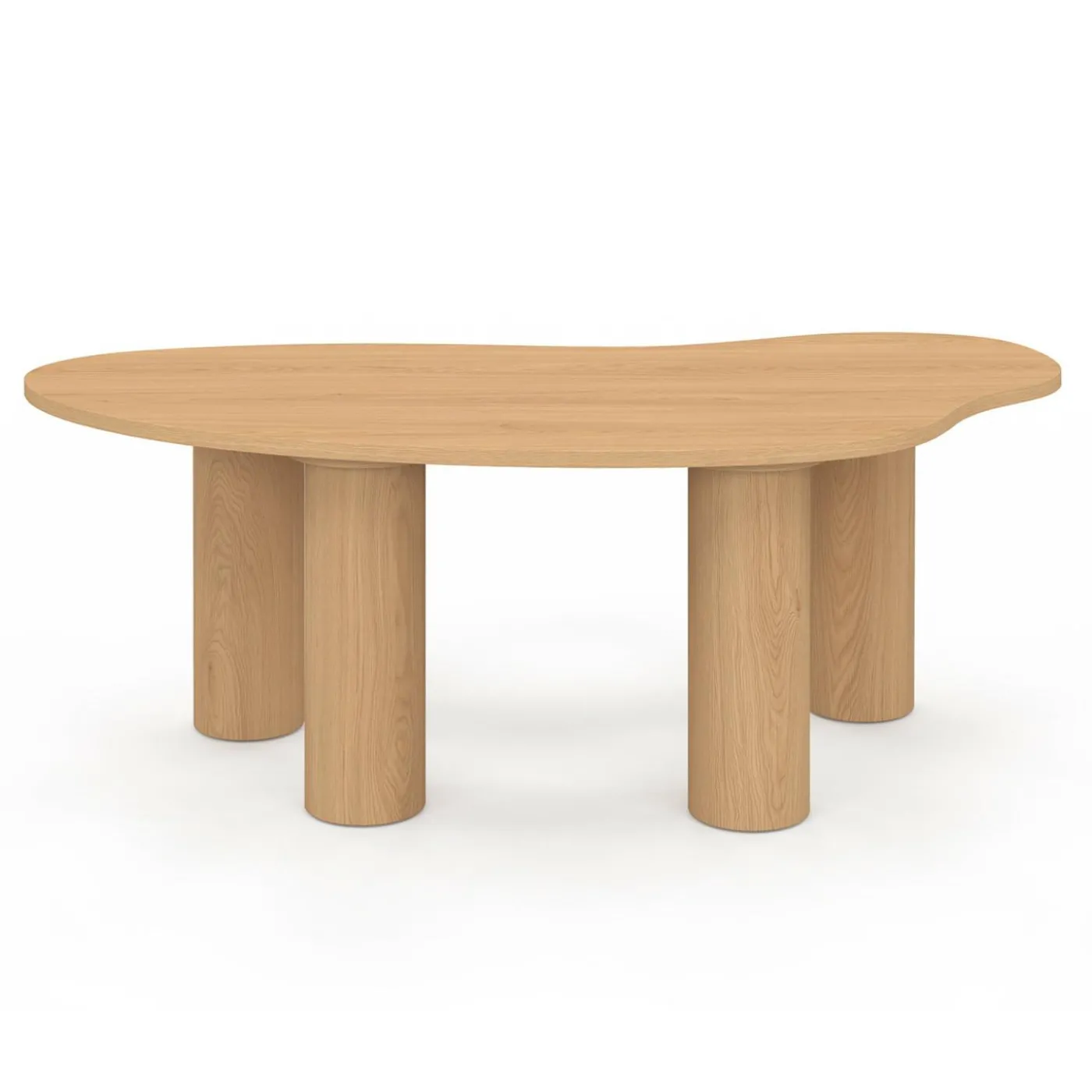 Table basse 100 cm bois effet hêtre style organic
