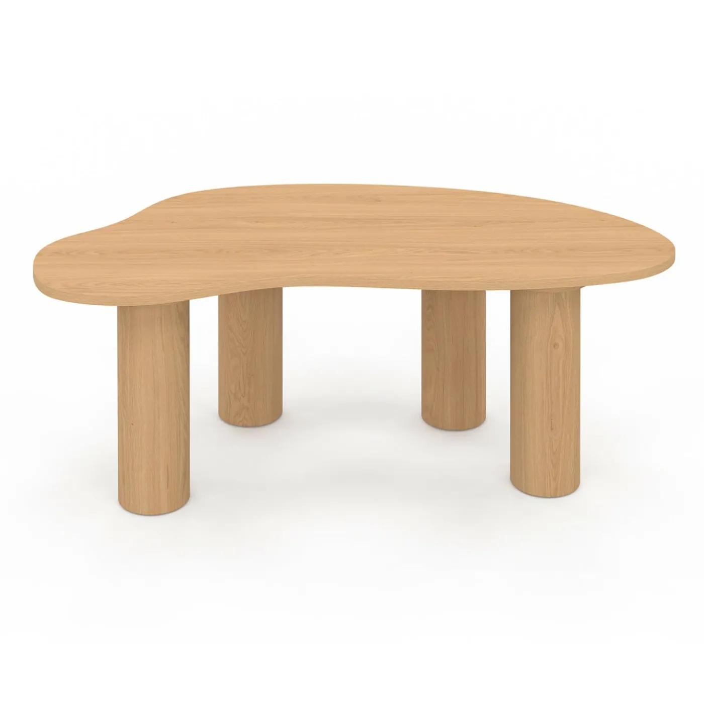Table basse 100 cm bois effet hêtre style organic