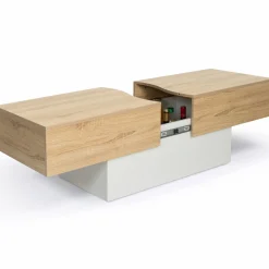 Table basse design avec rangement mini bar intégré